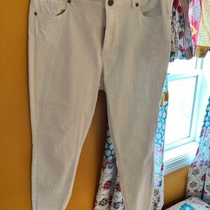 White Jeans from The Loft